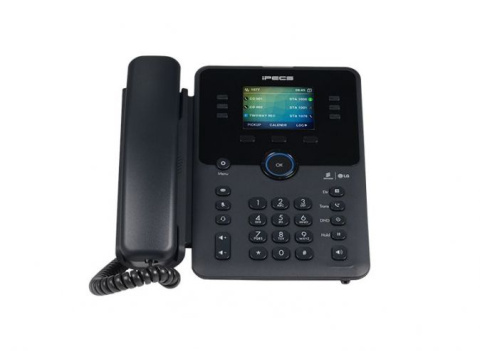 Telefon IP E-LG 1030i, 6-řád. barevný displej, 2,8", 18 progr. tl., hlasitý tel., černý