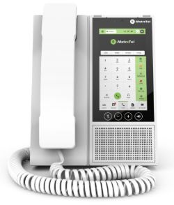 Telefon IP Infinity 7005H Xstim, pro systémy E-Metro Tel, bar. dotykový displ. 5"., bílý