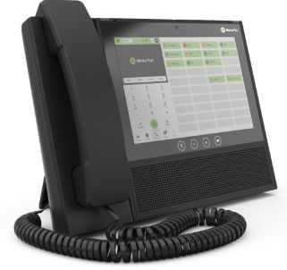 Telefon IP Infinity 7008H Xstim, pro systémy E-Metro Tel, bar. dotykový displ. 8", černý