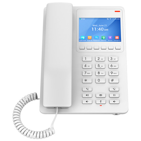 Telefon SIP hotelový Grandstream GHP630W, bílý