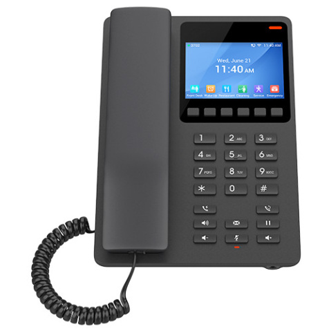 Telefon SIP hotelový Grandstream GHP631, černý