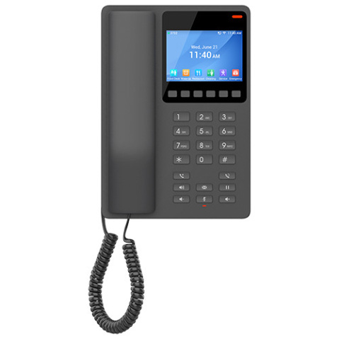 Telefon SIP hotelový Grandstream GHP631W, černý