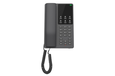 Telefon SIP, WiFi hotelový Grandstream GHP621W, černý