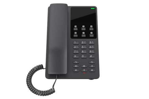 Telefon SIP, WiFi hotelový Grandstream GHP621W, černý