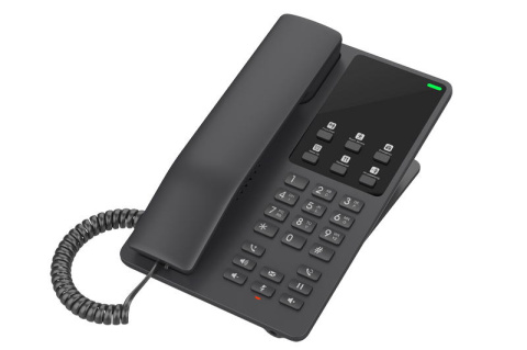 Telefon SIP, WiFi hotelový Grandstream GHP621W, černý