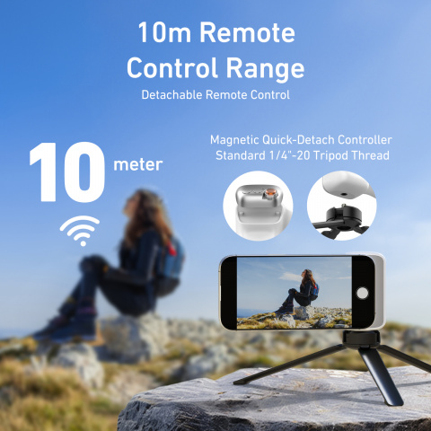 Telesin MagSafe Creator Grip Combo - držák telefonu s přísvitem a Bluetooth