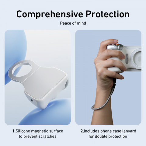 Telesin MagSafe Creator Grip Combo - držák telefonu s přísvitem a Bluetooth