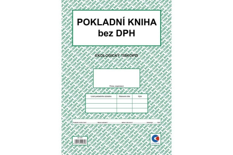 Tiskopis Pokladní kniha bez DPH Baloušek, A4, 50 listů