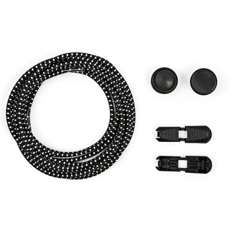 tkaničky reflexní elastické černé