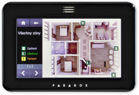 TM50 - černá - barevná grafická dotyková klávesnice