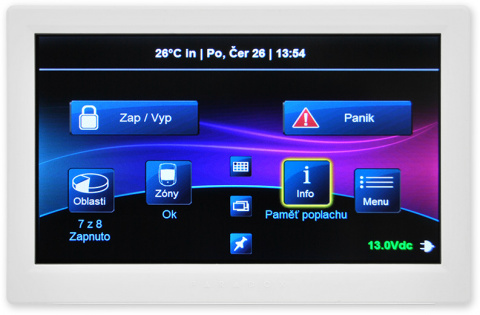 TM70 - barevná grafická dotyková klávesnice