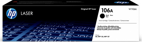 Toner HP W1106A, LaserJet MFP 137, black, 106A, originál