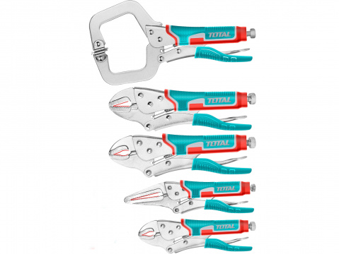 TOTAL Kleště rychloupínací, sada 5ks TOS23091