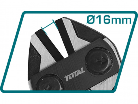 TOTAL Kleště štípací pákové, industrial, 900mm/36", CrV THT113366