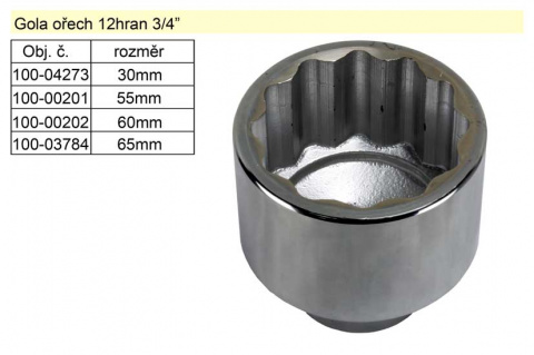 TRIUMF Gola ořech dvanáctihran 55mm 3/4" 12hran