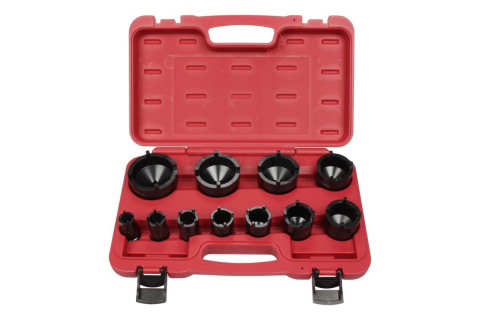 TRIUMF hlavice 1/2", speciální na pojistné KM matice, rozsah 22 - 75 mm, sada 11 dílů