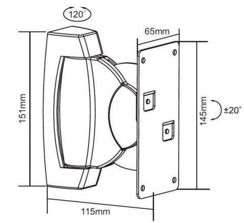 UCH0122 nástěnný držák