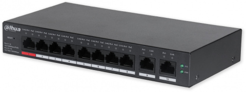 UFS5010-8ET-110 - PoE switch 10/8, 8x 100 Mb PoE/2x Gb, 110W
