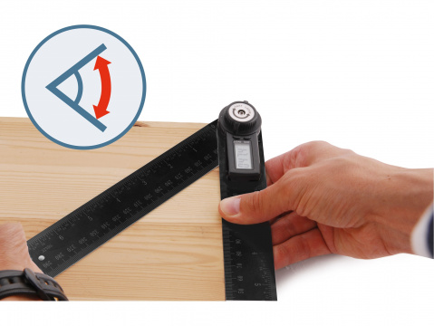 Úhloměr digitální Extol Premium 200mm