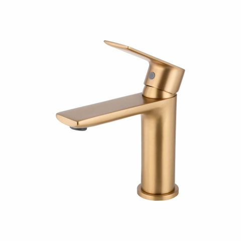 Umyvadlová baterie MIXXUS PREMIUM ALEX 001 BRUSHED GOLD, zlatá | ALEX 001 BRUSHED GOLD