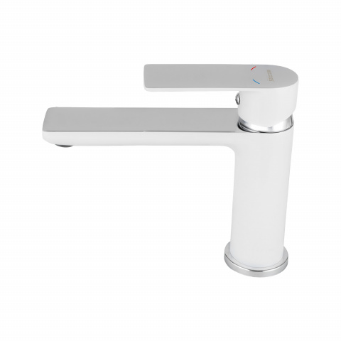 Umyvadlová baterie MIXXUS PREMIUM ALEX 001 LONG (NUT) WHITE-CHROME, bílý-chrom | ALEX 001 LONG (NUT) WHITE-CHROME