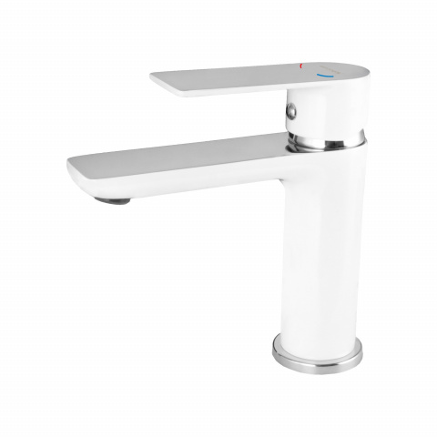 Umyvadlová baterie MIXXUS PREMIUM ALEX 001 WHITE-CHROME, bílý-chrom | ALEX 001 WHITE-CHROME