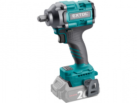 utahovák rázový 1/2" aku SHARE20V, 500Nm, BRUSHLESS, bez baterie a nabíječky 8791815