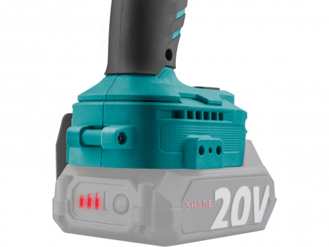 utahovák rázový 1/2" aku SHARE20V, 500Nm, BRUSHLESS, bez baterie a nabíječky 8791815