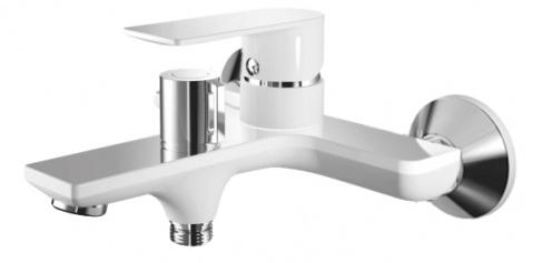 Vanová baterie MIXXUS PREMIUM ALEX 009 (EURO) WHITE-CHROME, bílý-chrom | ALEX 009 (EURO) WHITE-CHROME