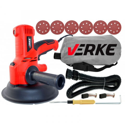 VERKE Bruska na sádrokarton 1350W s odsáváním V08201, 180mm
