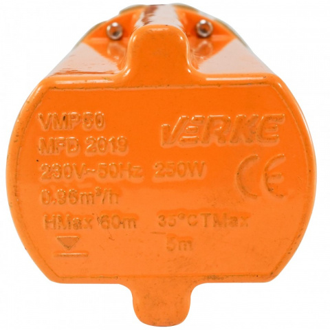 VERKE Čerpadlo na vodu, vibrační membránové hlubinné 250W, max výtlak 60m V60011