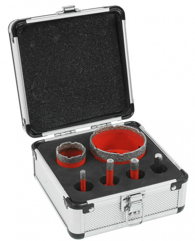 VERKE Diamantové vykružovací korunky na obklady korunkové vrtáky sada 6ks 6-68mm M14 + HEX
