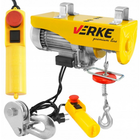 VERKE Elektrický lanový zvedák 800/400kg V06052
