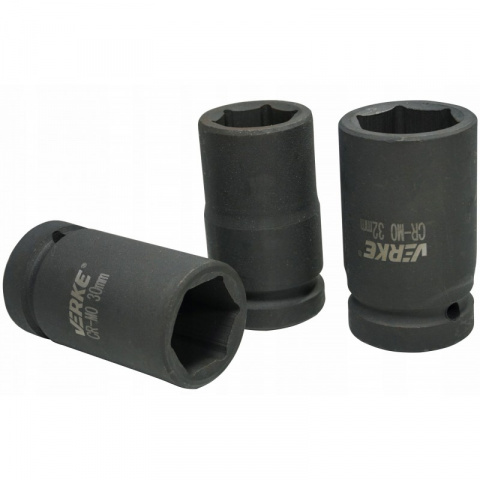 VERKE Gola ořechy šestihranné kované 1", nástrčné hlavice sada 10 kusů 17-41mm V39465