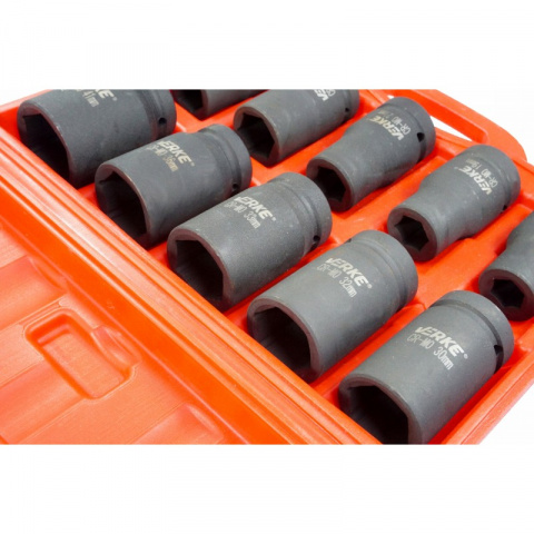 VERKE Gola ořechy šestihranné kované 1", nástrčné hlavice sada 10 kusů 17-41mm V39465