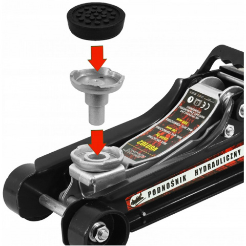 VERKE Pojízdný hydraulický zvedák 2,5t nízkoprofilový V80102, hever