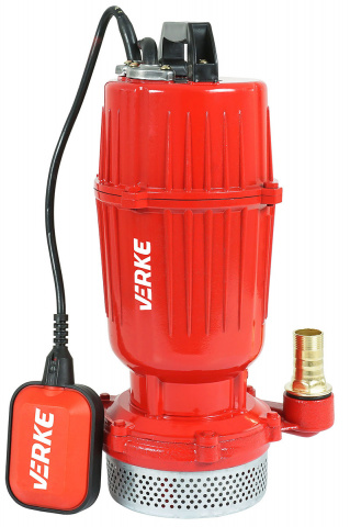 VERKE Ponorné kalové čerpadlo 1" QDX-0,55kW výtlak 22m, s plovákem V60023