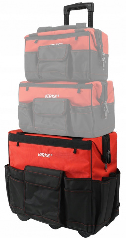 VERKE Taška na nářadí s kolečky a rukojetí 48x29x44cm