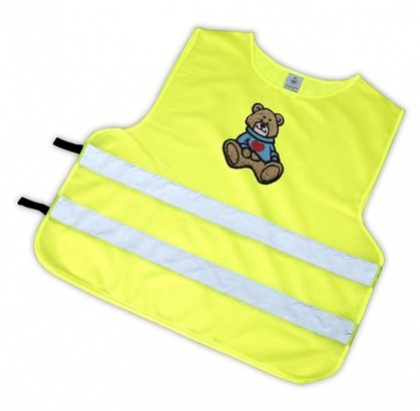 vesta reflexní dětská medvídek hnědý S