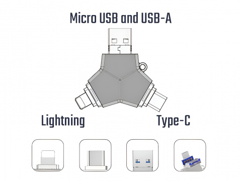 Viking USB flash disk 3.0 4v1 64GB