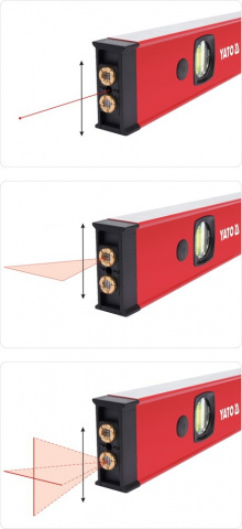 vodováha digitální 610 mm s laserem YATO YT-3040