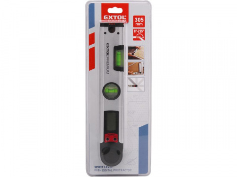 Vodováha s digitálním úhloměrem 305mm Extol