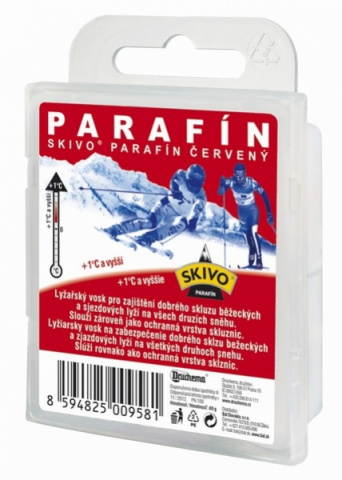 vosk Skivo parafín červený 40g