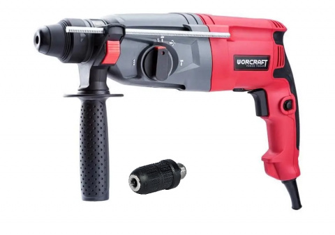 Vrtací kombinované kladivo Worcraft RH09-26C SDS plus 820W s vyměnitelnou hlavou 113387