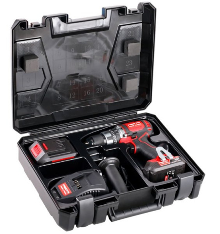 Vrtačka AKU s příklepem FESTA "BRUSHLESS" SHARE20V baterie 2 a 4Ah,nabíječka,kuf