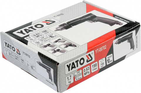 Vrtačka ruční vzduchová 10mm 1/4" 198l/min,1,7kg