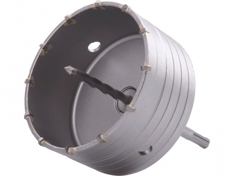 vrták SDS PLUS do zdi korunkový, průměr 125mm, délka stopky 100mm M22, EXTOL PREMIUM