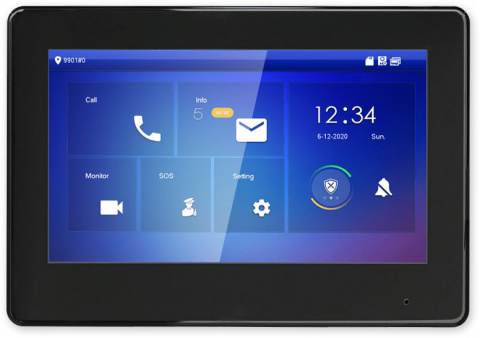 VTH5422HB - 7" SIP monitor, RJ-45 a 2 vodičový systém, slot pro Micro SD