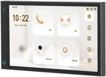 VTH5721A-WP-F - 7" SIP monitor, Wi-Fi6, 2.4 GHz, micro SD, PoE, zápustný