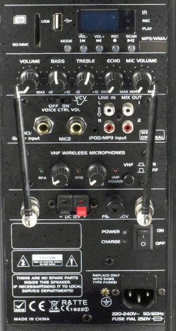 VYP319 PORT12VHF-BT Ibiza bateriová reprosoustava